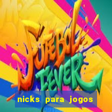 nicks para jogos de tiro