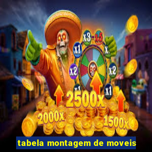 tabela montagem de moveis