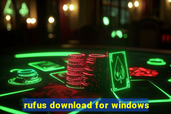 rufus download for windows