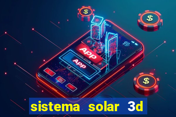 sistema solar 3d em movimento