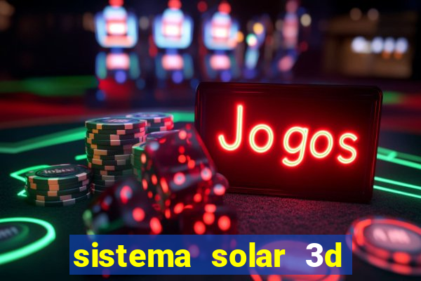 sistema solar 3d em movimento