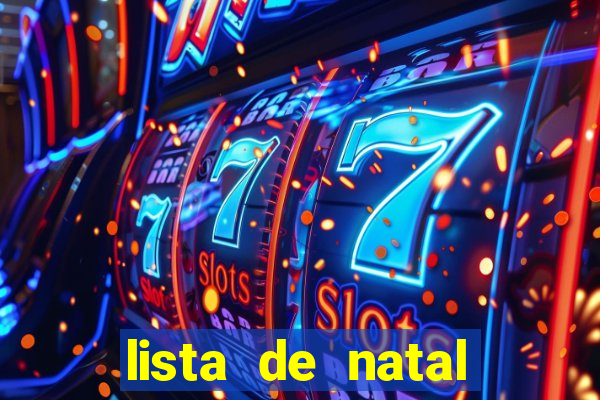 lista de natal para imprimir