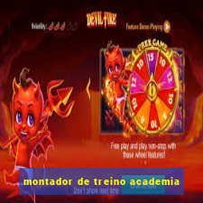 montador de treino academia